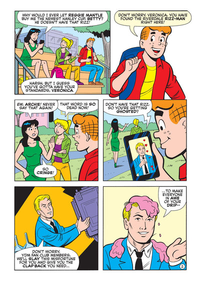 Archie Jumbo Comics Digest - Issue 353: Brand New Story, Archie Andrews, Veronica Lodge, Betty Cooper, Jughead Jones, Dr. Masters Is Here To Help His Followers Keep Up With The Latest Slang!
