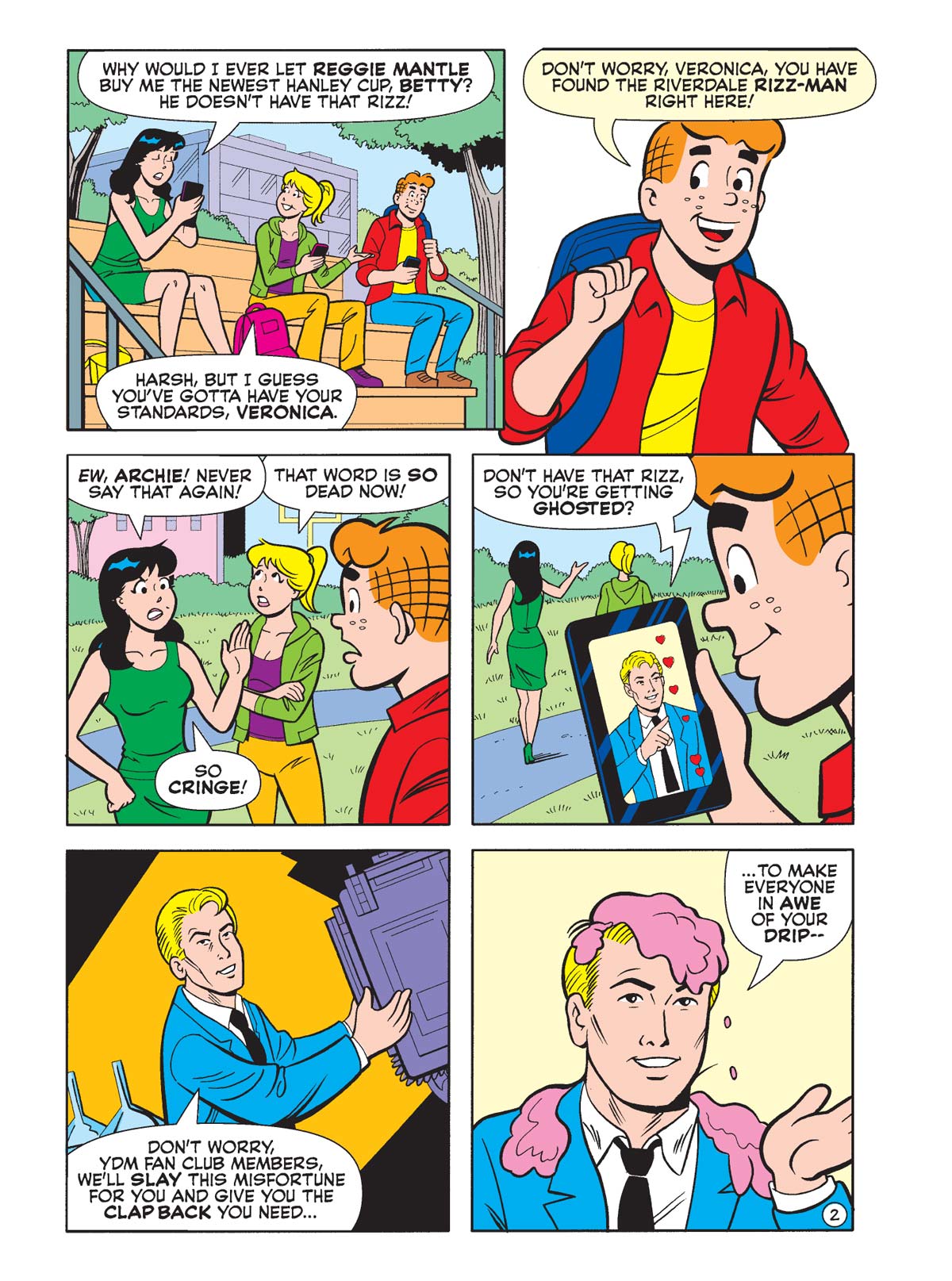 Archie Jumbo Comics Digest - Issue 353: Brand New Story, Archie Andrews, Veronica Lodge, Betty Cooper, Jughead Jones, Dr. Masters Is Here To Help His Followers Keep Up With The Latest Slang!
