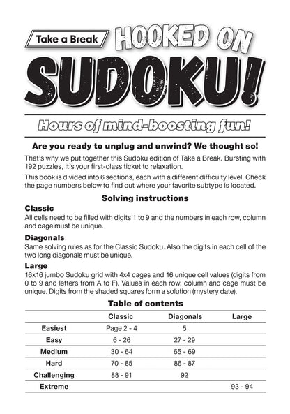 Hooked on Sudoku #6