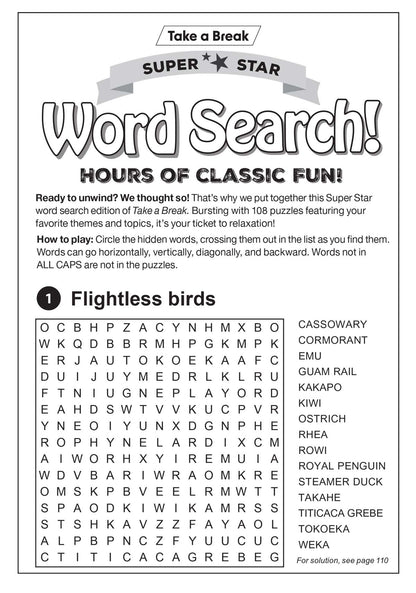 Super Star Wordsearch #5