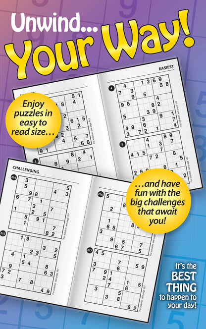 Take a Break - Sudoku 244401 Large Print: 277 Puzzles, 5 Levels Of Difficulty, Mind-Boosting Fun, Enhance Your Skills, Brain Challenges, Family Fun, Relax, Unwind, Unplug, De-Stress, Recharge & Solve!