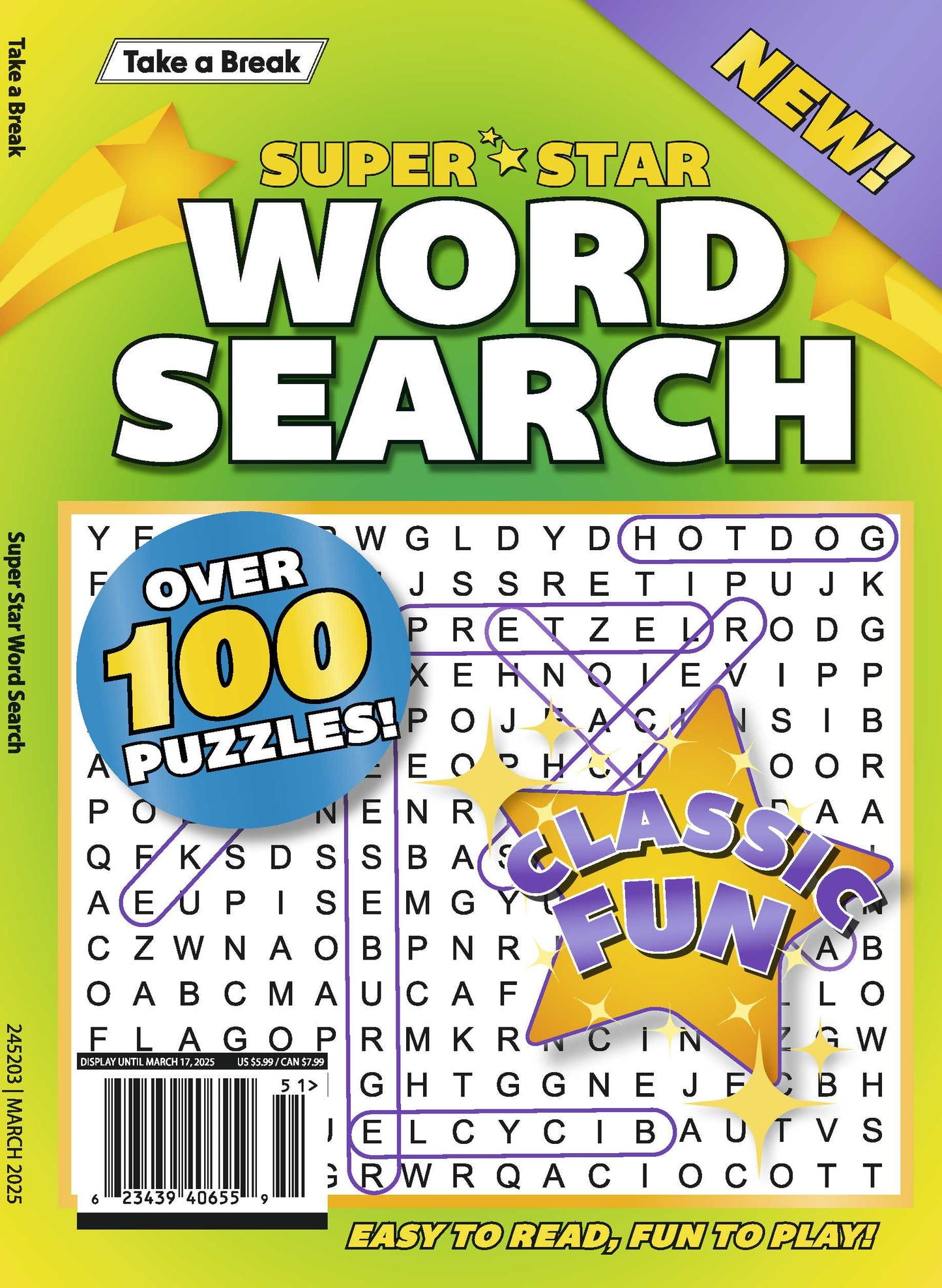 Take a Break - Superstar Word Search 24.12.13: Over 100 Puzzles, Classic Fun, Easy To Read, Fun To Play & More!