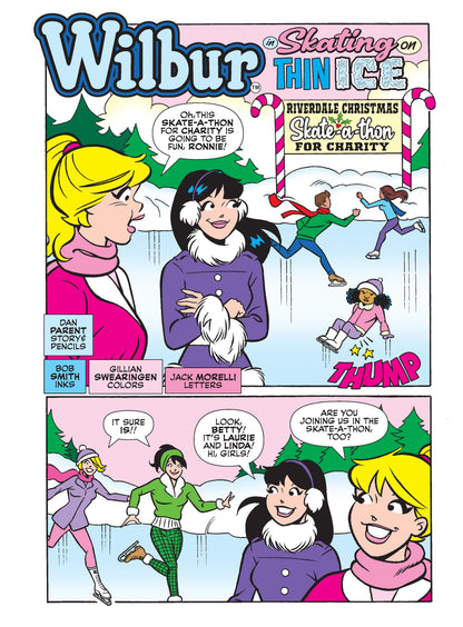 Betty And Veronica Jumbo Comics Digest - Issue 330: The Official Comic Book Of Christmas, Betty, Veronica & Friends Go To Riverdale's Christmas Skateathon, But What Happens When Archie & Wilbur Join?