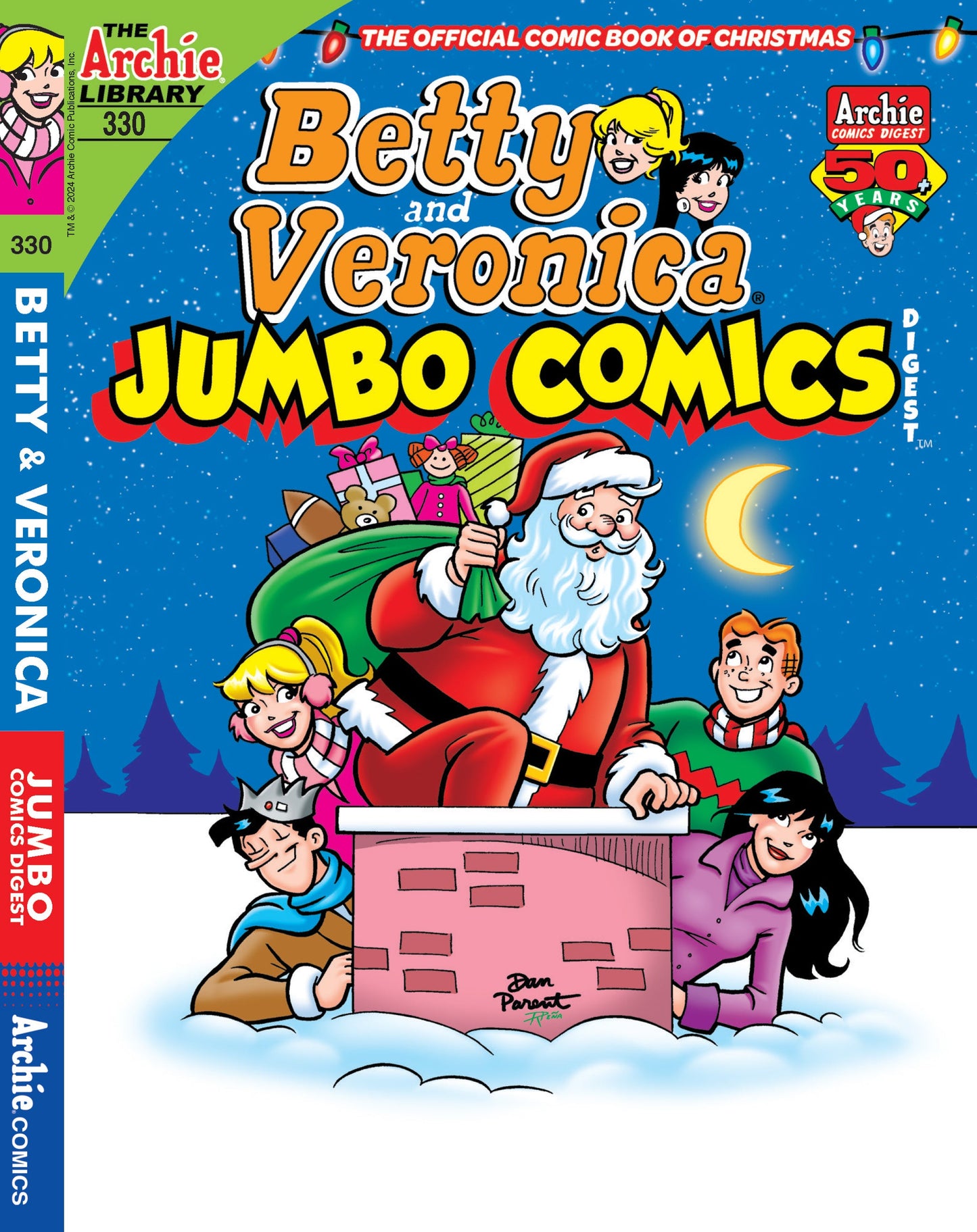 Betty And Veronica Jumbo Comics Digest - Issue 330: The Official Comic Book Of Christmas, Betty, Veronica & Friends Go To Riverdale's Christmas Skateathon, But What Happens When Archie & Wilbur Join?