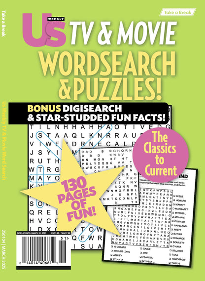 Take a Break - That’s Entertainment 24.12.27: 130 Pages Of Fun, The Classics To Current, Us Weekly TV & Movie Stars, Bonus Digisearch, Star Studded Fun Facts & More!