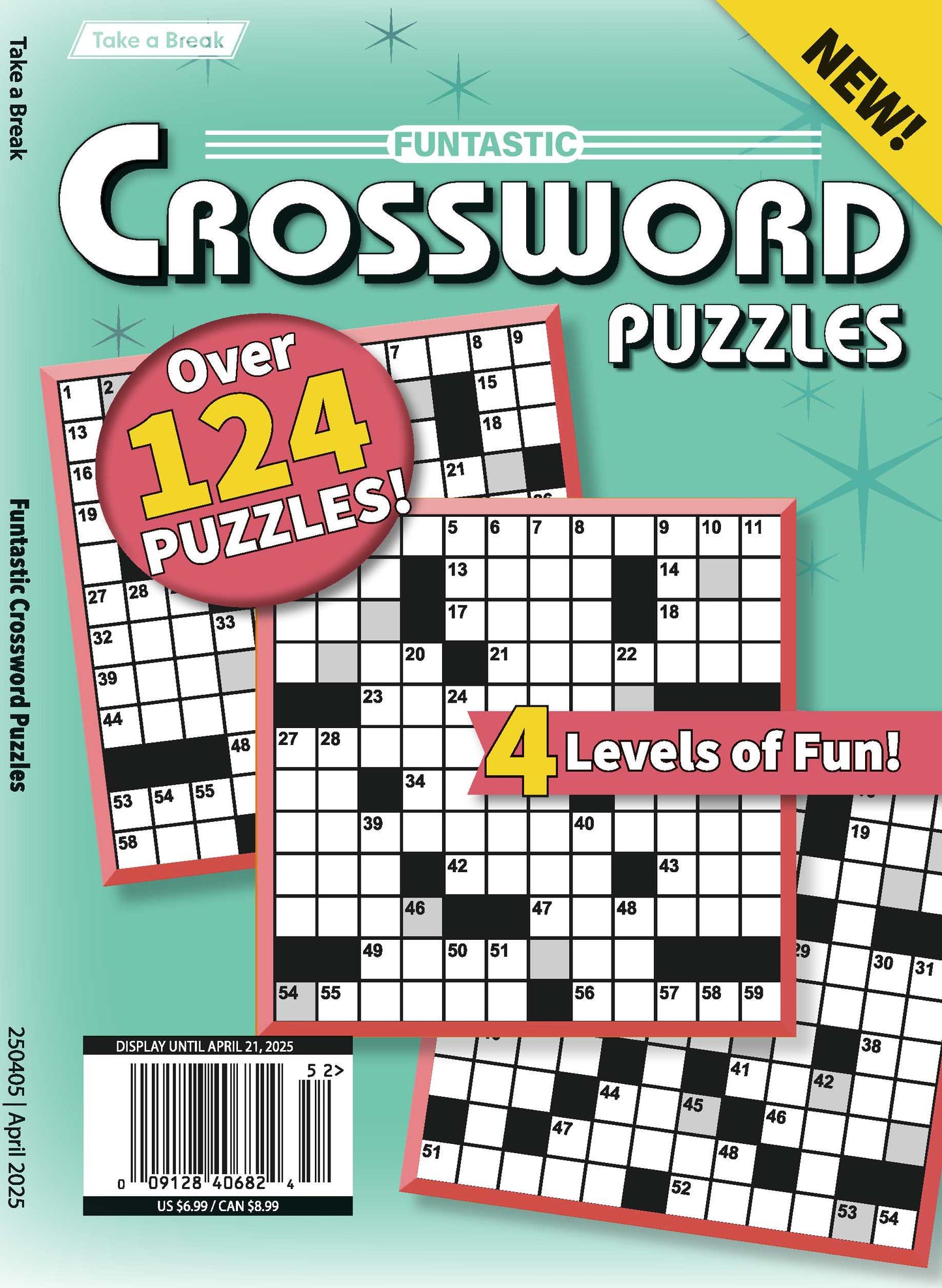 Take a Break - Funtastic Crossword 25.01.17: Over 124 Puzzles, 4 Levels Of Fun! Your First-Class Ticket To Unwind, Unplug, Relax & More!