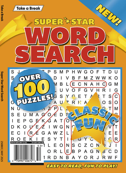Take a Break - Superstar Word Search 25.02.14: Over 100 Puzzles, Classic Fun, Easy To Read, Fun To Play & More!