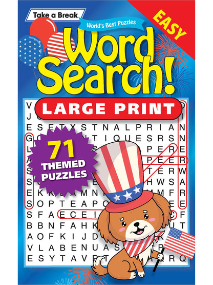 World's Best Puzzle - Word Search 25.05.02: Large Print, 71 American Themed Puzzles, Easy, Patriotic Puzzles, The Perfect Way To Unwind, Sharpen Your Brain, Relax, Unplug & More!
