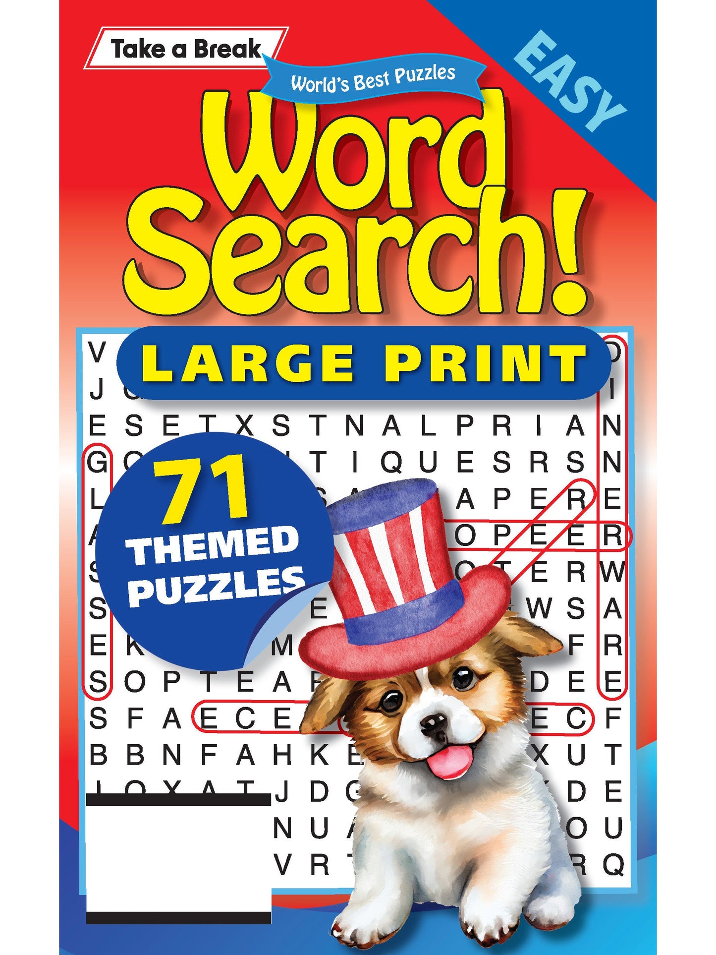 World's Best Puzzle - Word Search 25.05.30: 71 Large Print Puzzles, 100 Pages, Patriotic, Dog Lovers, American-Themed! The Perfect Way To Unwind, Sharpen Your Brain, Skills, Unplug & Relax!
