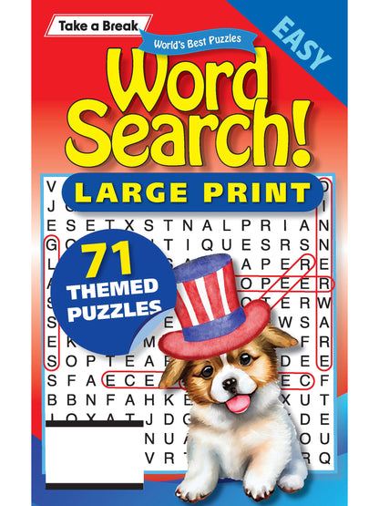 World's Best Puzzle - Word Search 25.05.30: 71 Large Print Puzzles, 100 Pages, Patriotic, Dog Lovers, American-Themed! The Perfect Way To Unwind, Sharpen Your Brain, Skills, Unplug & Relax!