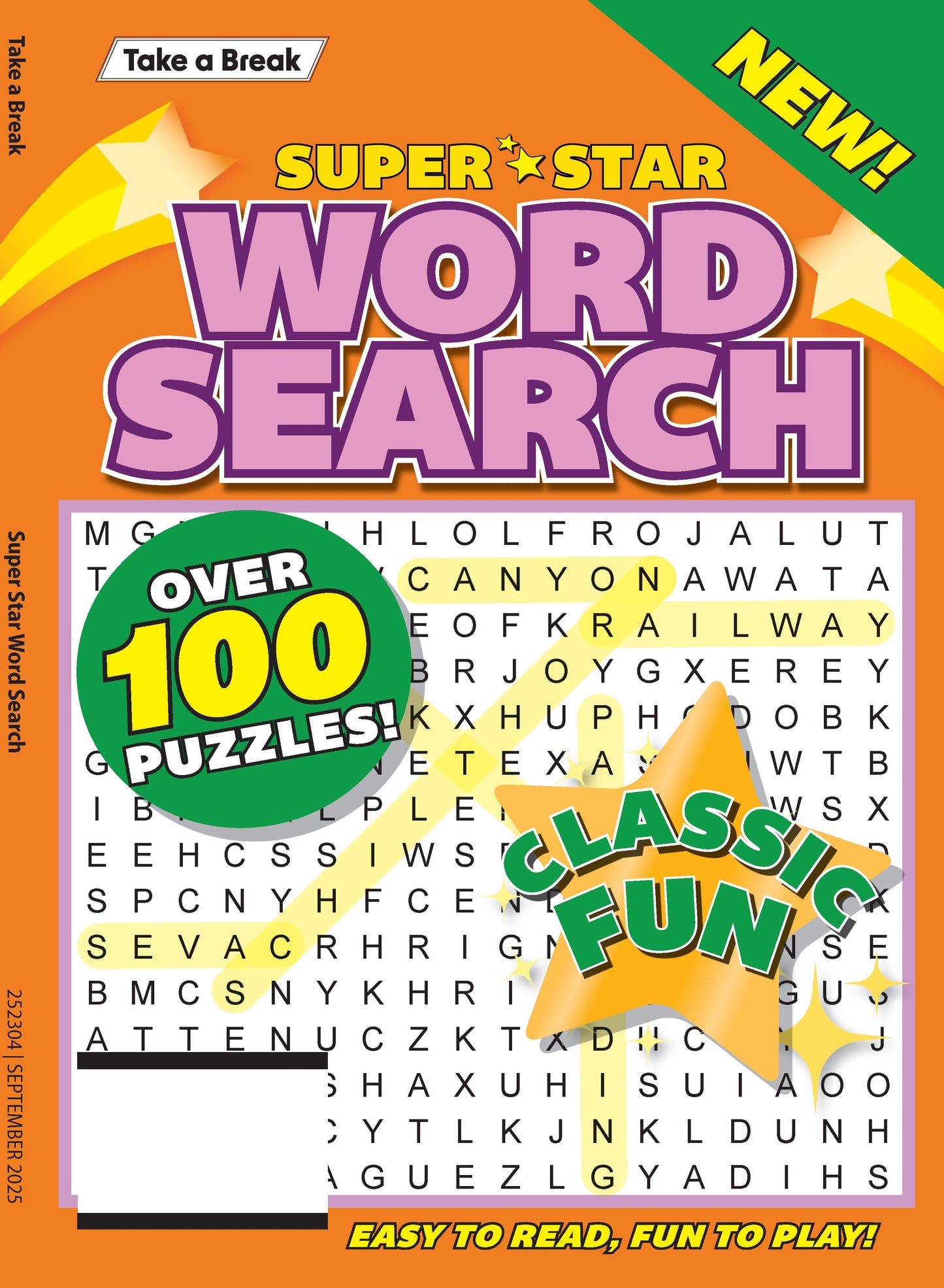 Take a Break - Superstar Word Search 25.05.30: Over 100 Puzzles, Classic Fun, Easy To Read, Fun To Play, Relax, De-Stress, Sharpen Your Mind & More!