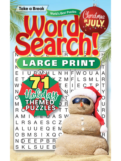 World's Best Puzzle - Word Search 25.07.11: Large Print, 71 Puzzles, Christmas In July, Holiday Themed Puzzles, Relax & Unwind, Great For Travel & More!