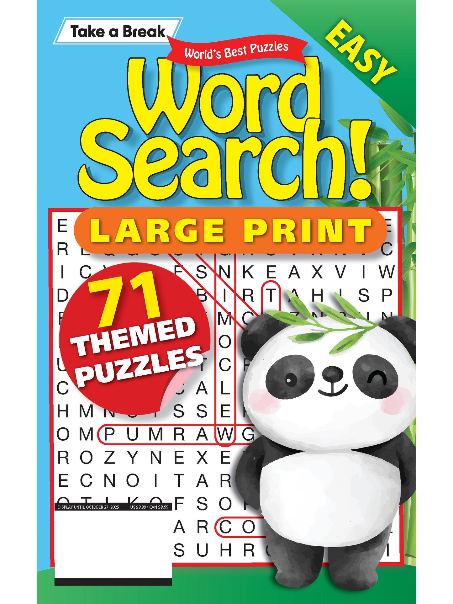 World's Best Puzzle - Word Search 25.07.25: Large Print, 71 Themed Puzzles, Easy Viewing, Relax & Unwind, Great For Travel, Sharpen Your Brain, Solve & More!