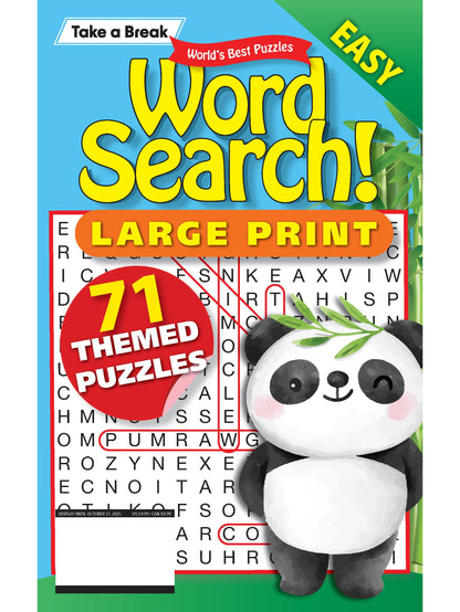 World's Best Puzzle - Word Search 25.07.25: Large Print, 71 Themed Puzzles, Easy Viewing, Relax & Unwind, Great For Travel, Sharpen Your Brain, Solve & More!