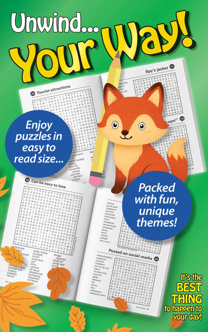 World's Best Puzzle - Word Search 25.09.05: Easy To Read, Unique Themes, 150+ Puzzles,10 Bonus Crisscross & Fill-In Puzzles, Relax & Unwind, Sharpen Your Brain, Great For Travel & More!