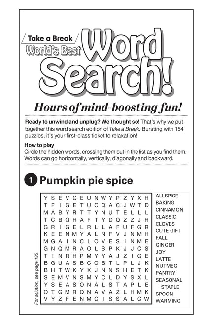 World's Best Puzzle - Word Search 25.09.05: Easy To Read, Unique Themes, 150+ Puzzles,10 Bonus Crisscross & Fill-In Puzzles, Relax & Unwind, Sharpen Your Brain, Great For Travel & More!