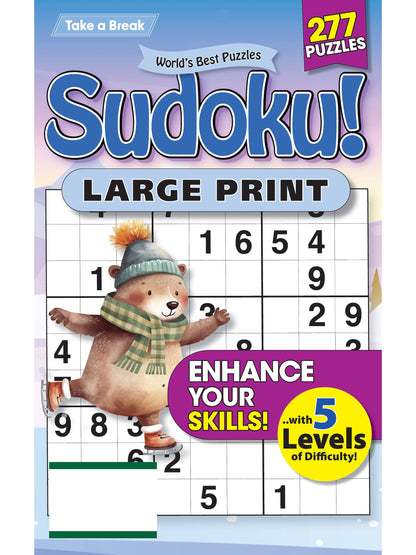 World's Best Puzzle - Sudoku 25.10.31: Large Print, 277 Puzzles, 5 Levels Of Difficulty, Relax & Unwind, Great For Travel, Brain Booster & More!