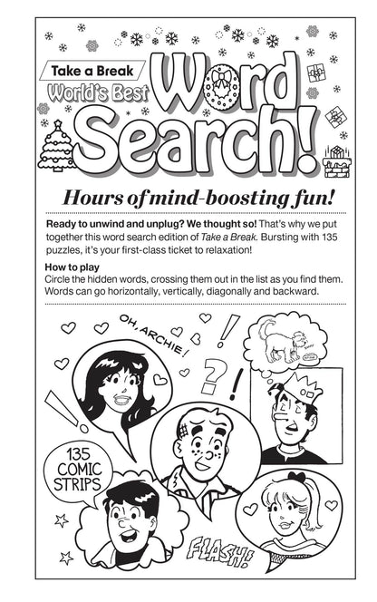 World's Best Puzzle - Word Search 25.11.14: Large Print, Over 134 Archie Themed Puzzles, Relax & Unwind, Archie Holiday Special, Great For Travel & More!