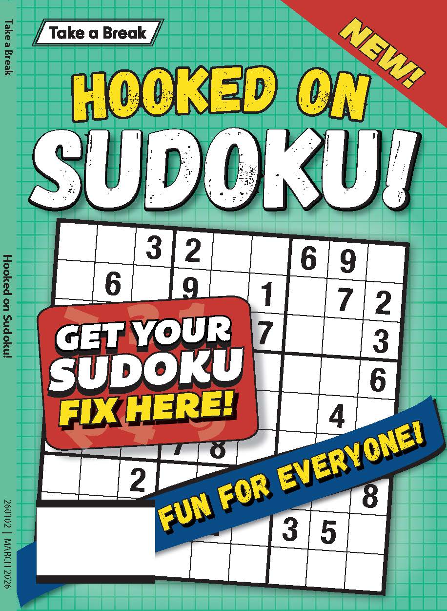 Take a Break - Hooked on Sudoku 25.12.26: Get Your Sudoku Fix Here, Fun For Everyone, Relax & Unwind, Great For Travel, Hours Of Mind-Boosting Fun & More!