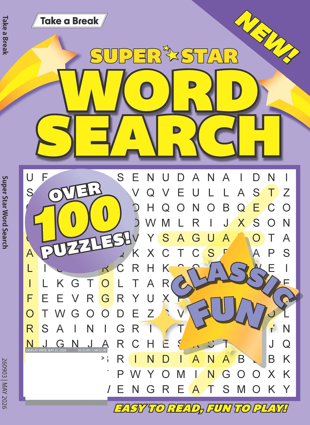 Take a Break - Superstar Word Search 26.04.10: Over 100 Puzzles, Classic Fun, Easy To Read, Fun To Play, Relax & Unwind, Great For Travel, Sharpen Your Brain & More!
