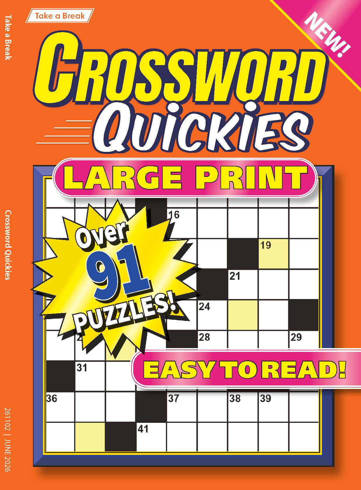 Take a Break - Crossword Quickies 26.04.17: Large Print, Over 91 Puzzles, Easy To Read, Perfect For Quick Breaks, Daily Mental Workouts, Relax, Unwind, Solve & More!