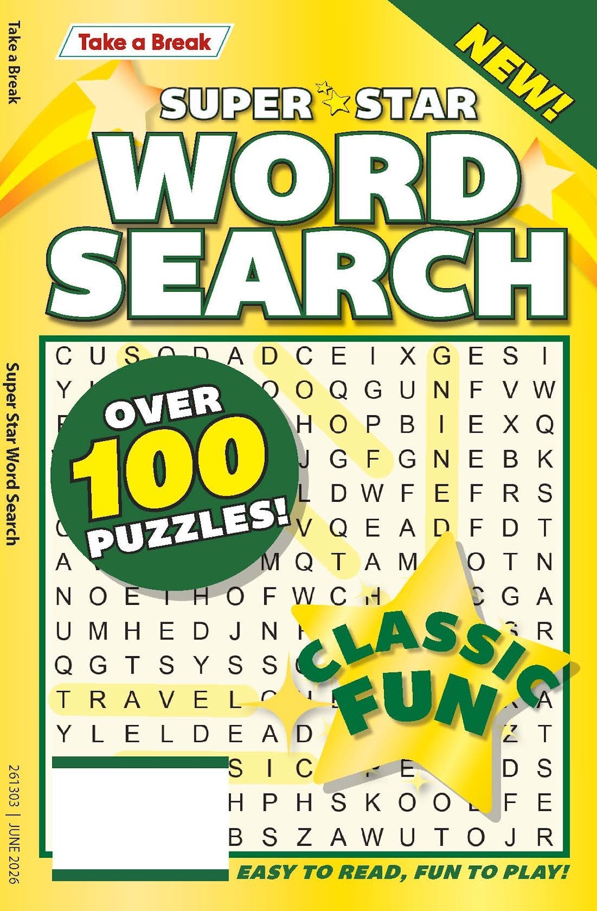 Take a Break - Superstar Word Search 26.04.17: Over 100 Puzzles, Classic Fun, Easy To Read, Fun To Play, Relax & Unwind, Great For Travel, Solve, Sharpen Your Brain & More!