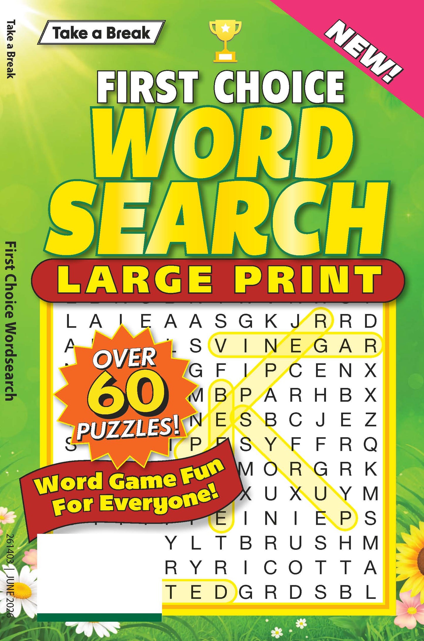 Take a Break - First Choice Word Search 26.04.24: Large Print, Over 60 Puzzles, Word Game Fun For Everyone, Relax & Unwind, Perfect For Travel, Brain Boosters & More!