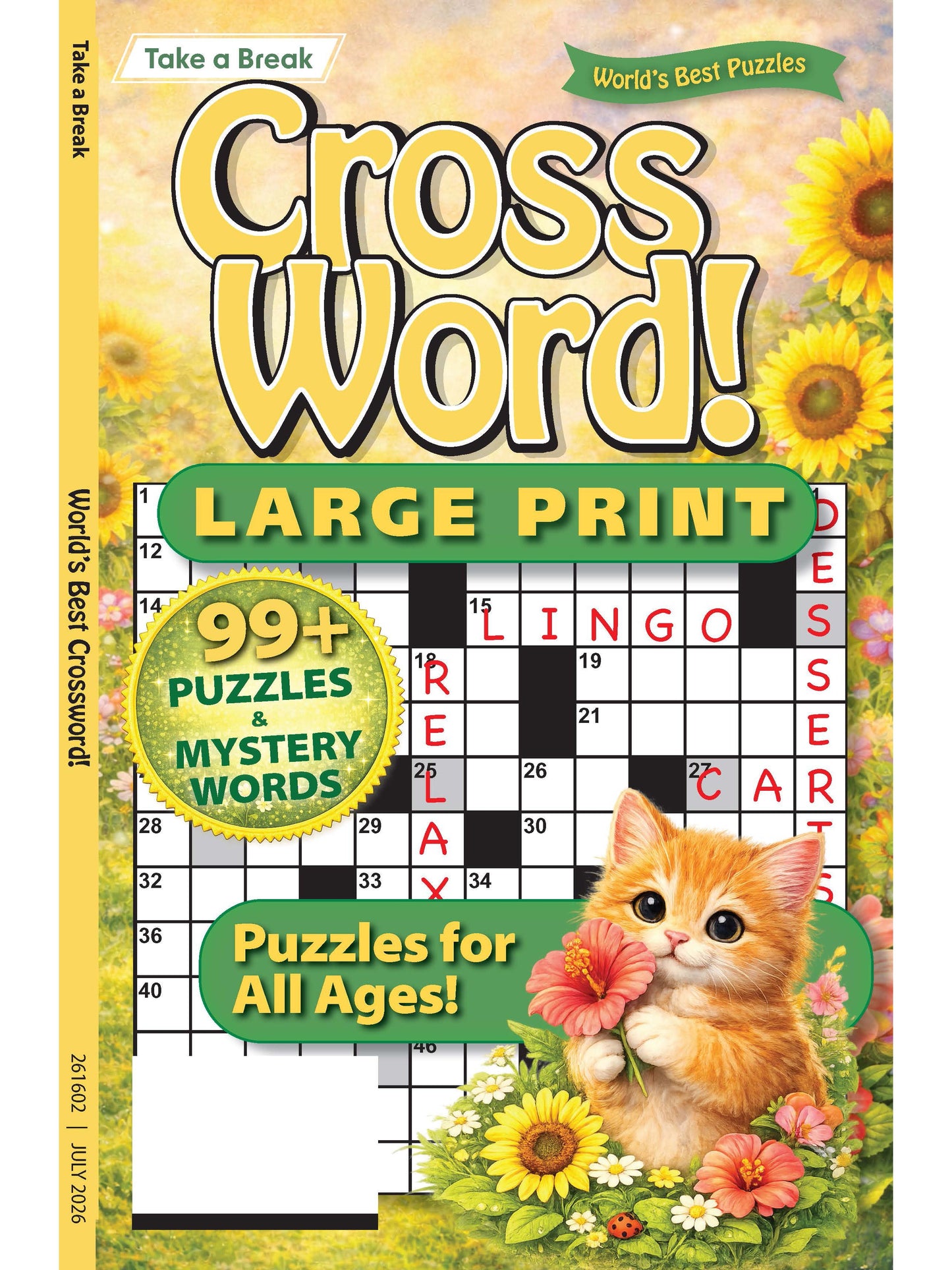 World's Best Puzzle - Crossword 26.04.10: Large Print, Over 99 Puzzles & Mystery Words, Puzzles For All Ages, Relax & Unwind, Perfect For Travel, Solve & More!