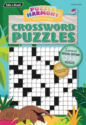 Puzzle Harmony - Crossword Summer Special 2026: Summer Themed Full-Sized Book, 248 Puzzles & Mystery Words In Every Puzzle, Perfect For All Ages, Relax, Unwind, Unplug, De-Stress, Sit Back & Solve!
