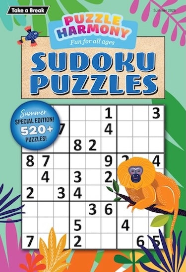Puzzle Harmony - Sudoku Summer 2026 Special: Summer Themed Full-Sized Book, 520+ Puzzles, Perfect For All Ages, Relax, Unwind, Unplug, De-Stress, Sit Back & Solve!