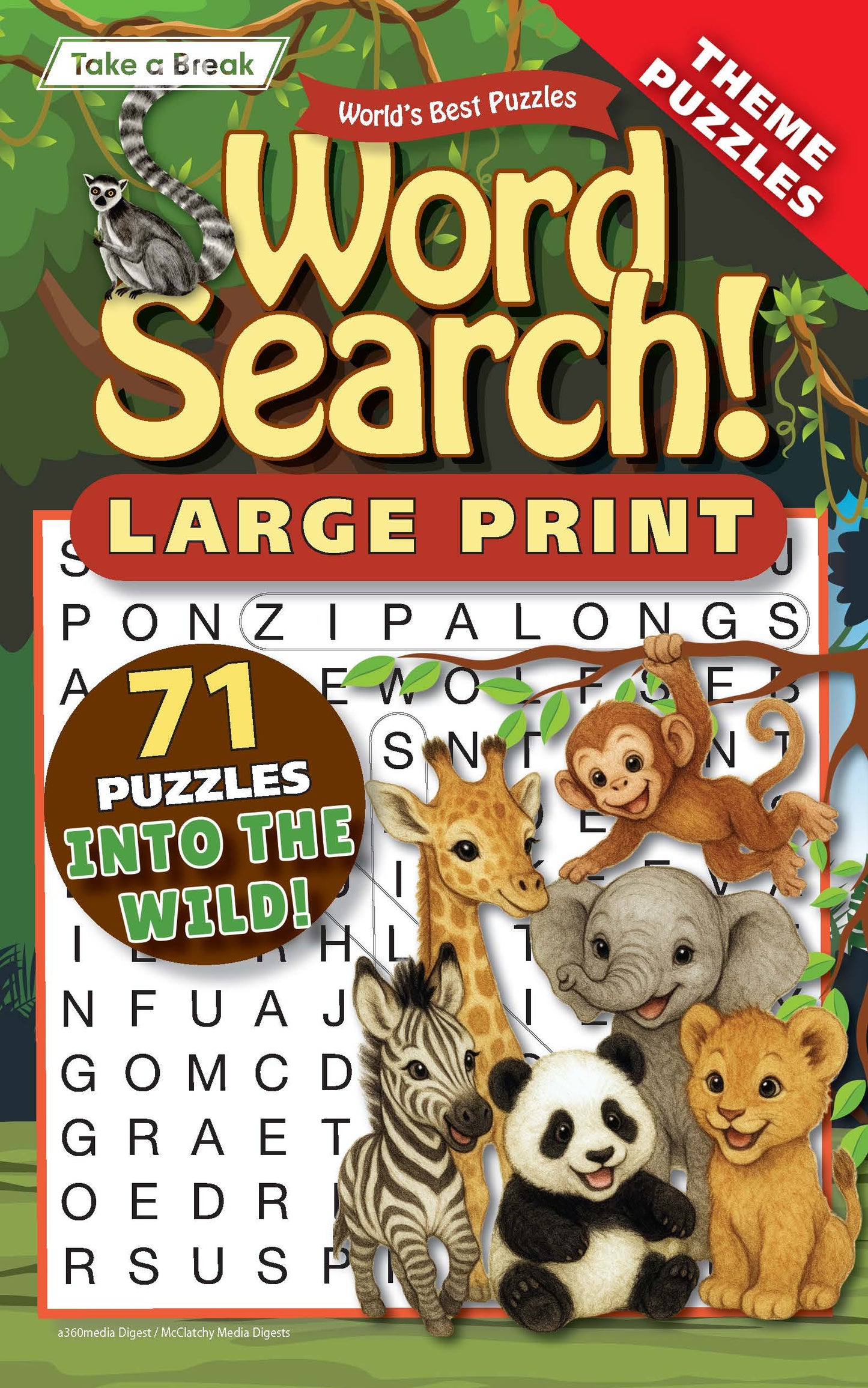 World's Best Puzzle - Word Search 25.12.05: Large Print, 71 Puzzles, Into The Wild Themed Puzzles, Easy To Read, Great For Travel, Relax, Unwind, Sharpen Your Brain & More!