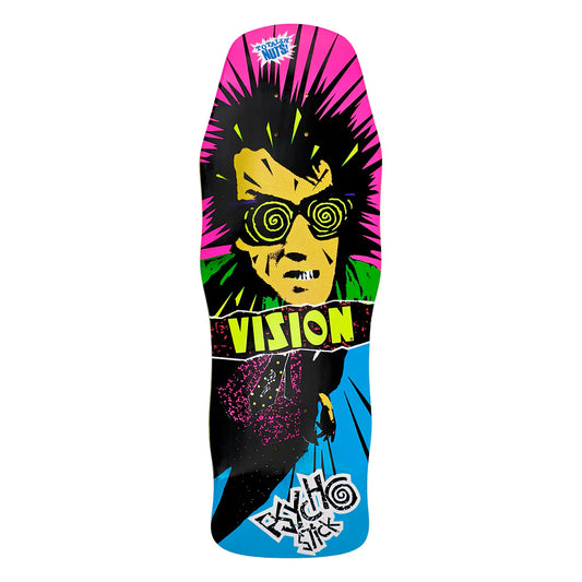 Vision Original Psycho Stick Skateboard Deck - 10ƒ?? Blue