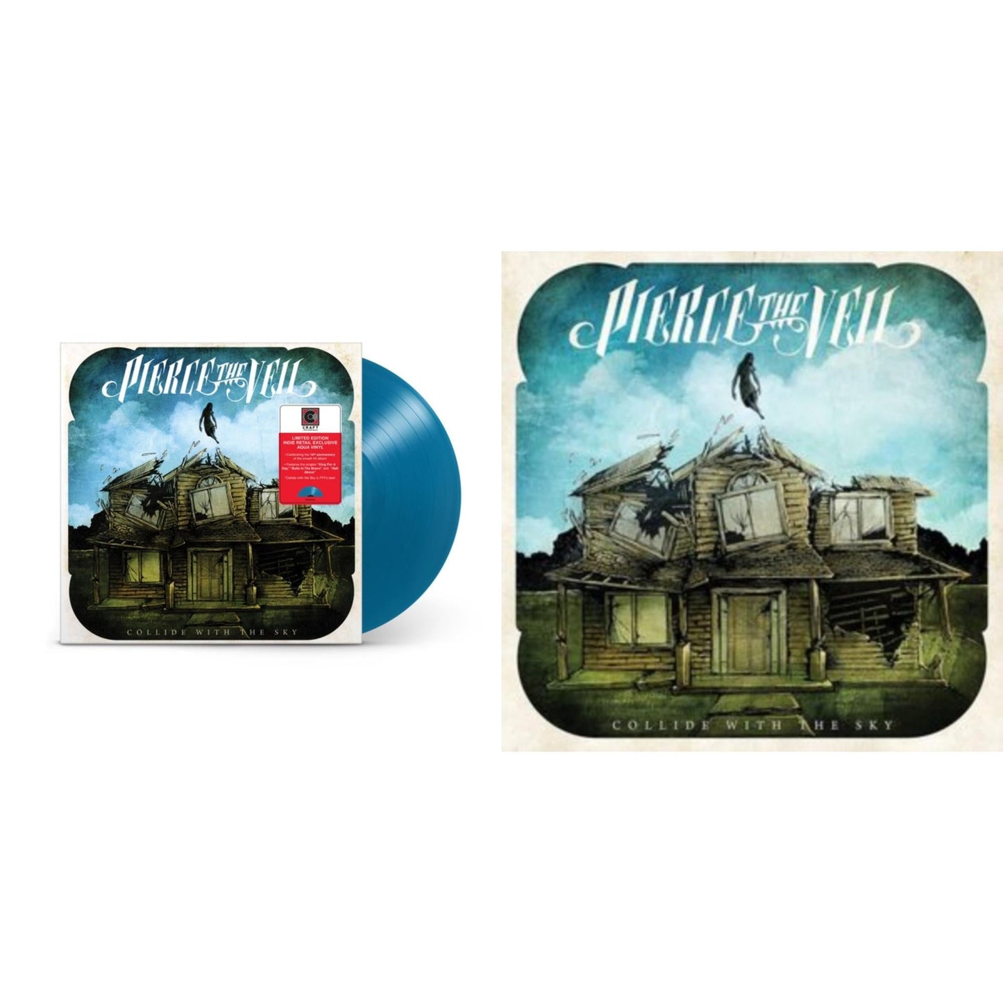 Pierce The Veil - Collide With The Sky & Collide With The Sky (Aqua Color LP Vinyl)