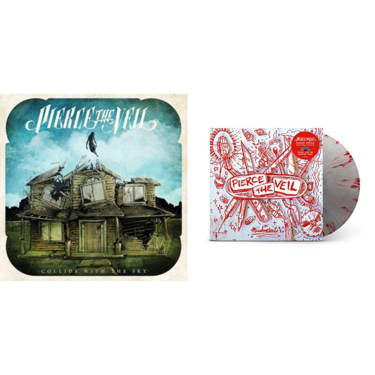 Pierce The Veil - Collide With The Sky & Misadventures (Silver With Red Splatter LP Vinyl)