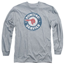 Load image into Gallery viewer, Pontiac Vintage Pontiac Service Mens Long Sleeve Shirt Athletic Heather