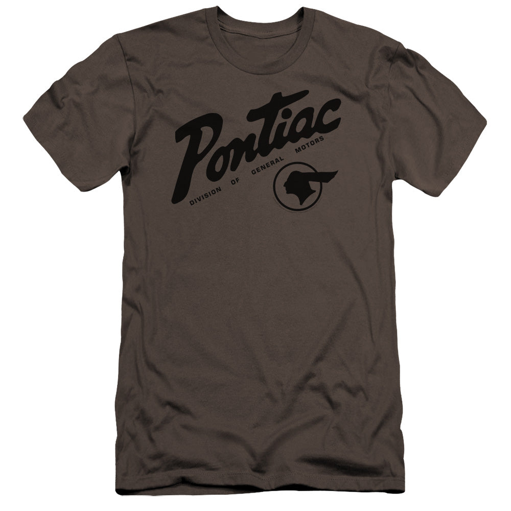 Pontiac Division Premium Bella Canvas Slim Fit Mens T Shirt Charcoal