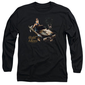 Pontiac Night Moves Mens Long Sleeve Shirt Black