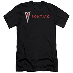 Pontiac Modern Pontiac Arrowhead Premium Bella Canvas Slim Fit Mens T Shirt Black