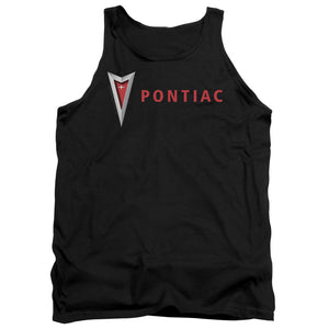 Pontiac Modern Pontiac Arrowhead Mens Tank Top Shirt Black