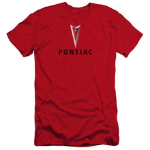 Load image into Gallery viewer, Pontiac Centered Arrowhead Premium Bella Canvas Slim Fit Mens T Shirt Red