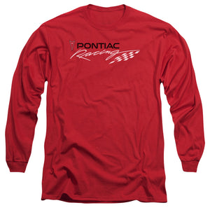 Pontiac Red Pontiac Racing Mens Long Sleeve Shirt Red