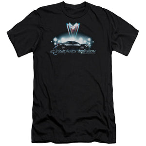 Pontiac Silver Grand Prix Premium Bella Canvas Slim Fit Mens T Shirt Black