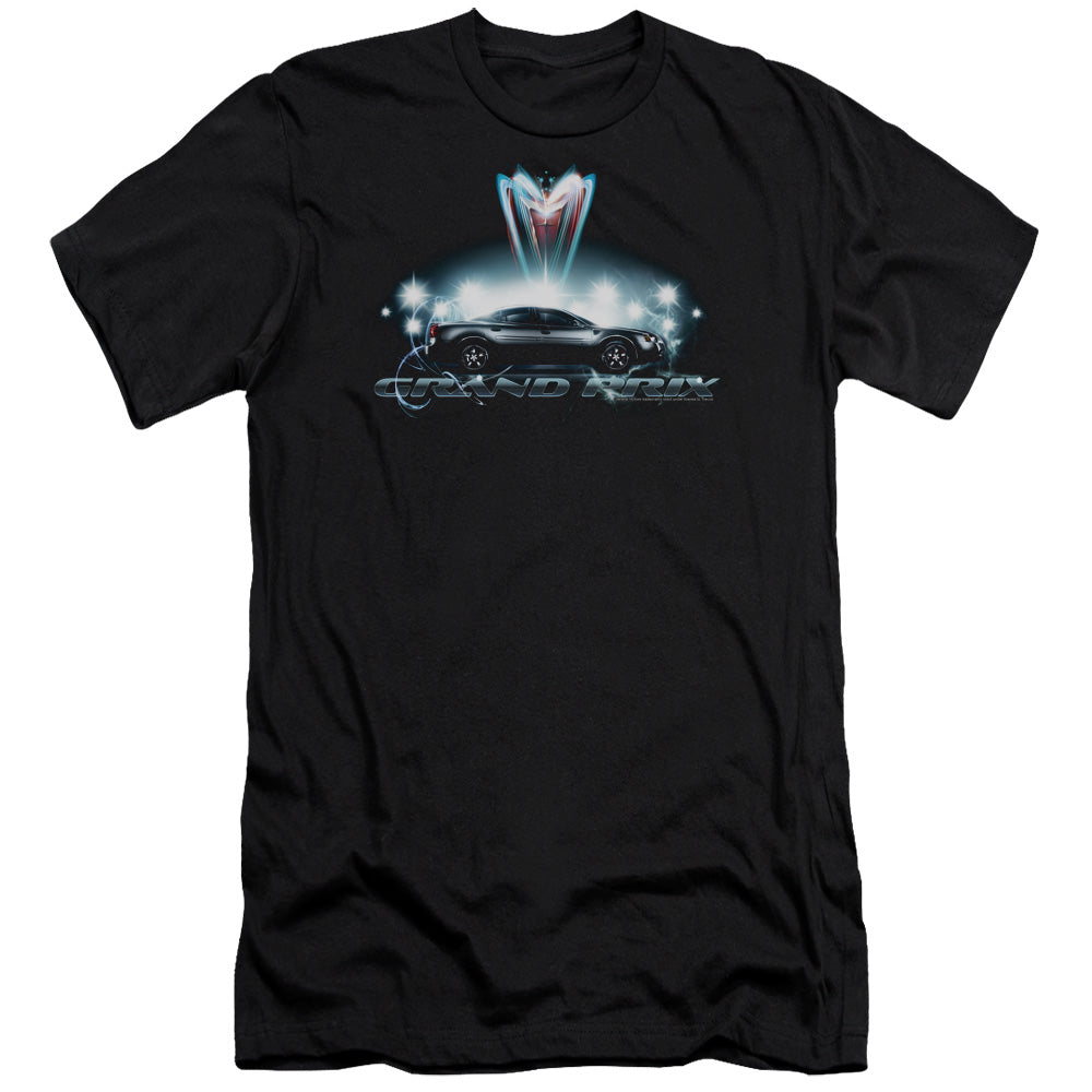 Pontiac Silver Grand Prix Premium Bella Canvas Slim Fit Mens T Shirt Black