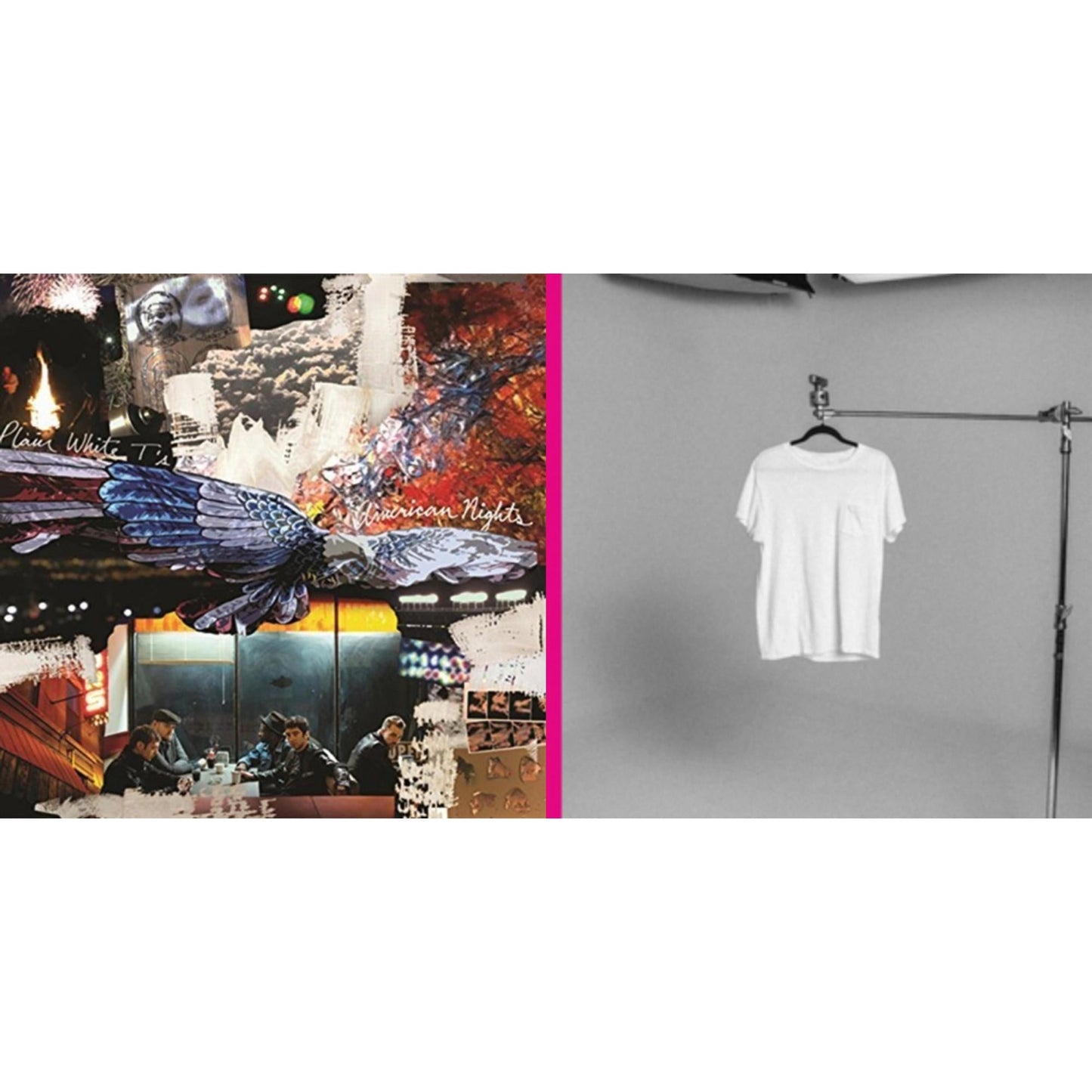 Plain White T's - American Nights (Pink LP Vinyl) (Ten Bands One Cause) & Plain White T's (White LP Vinyl)