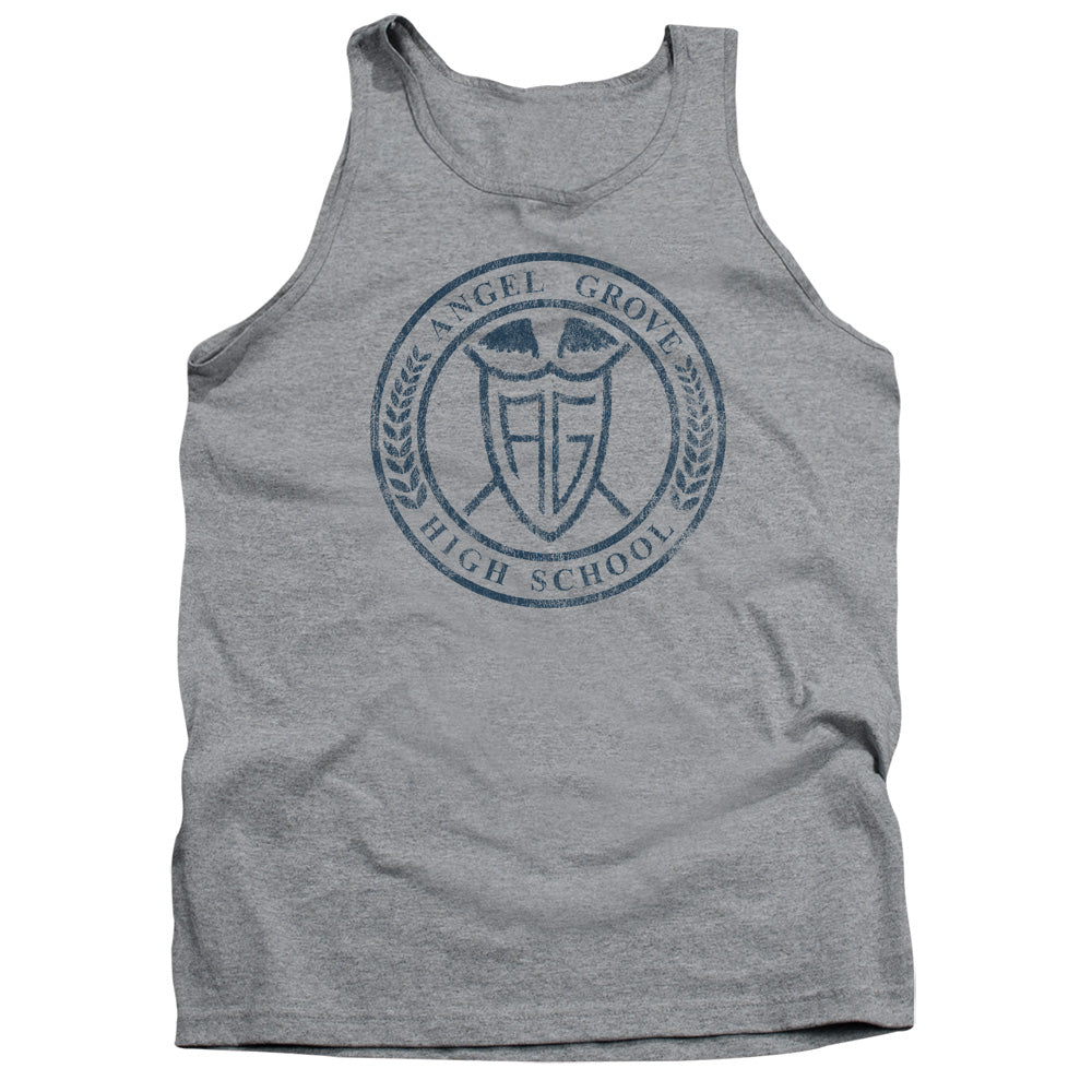 Power Rangers Angel Grove Hs Mens Tank Top Shirt Athletic Heather