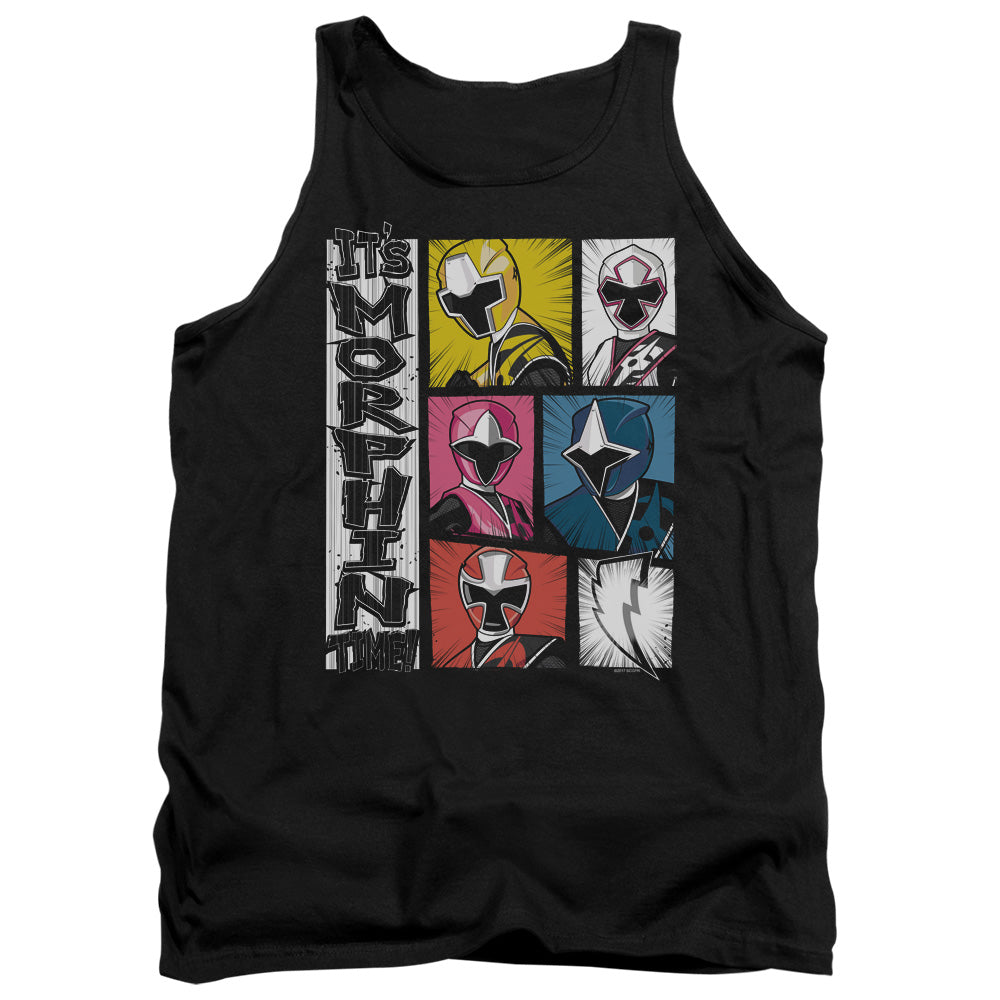 Power Rangers Its Morphin Time Mens Tank Top Shirt Black