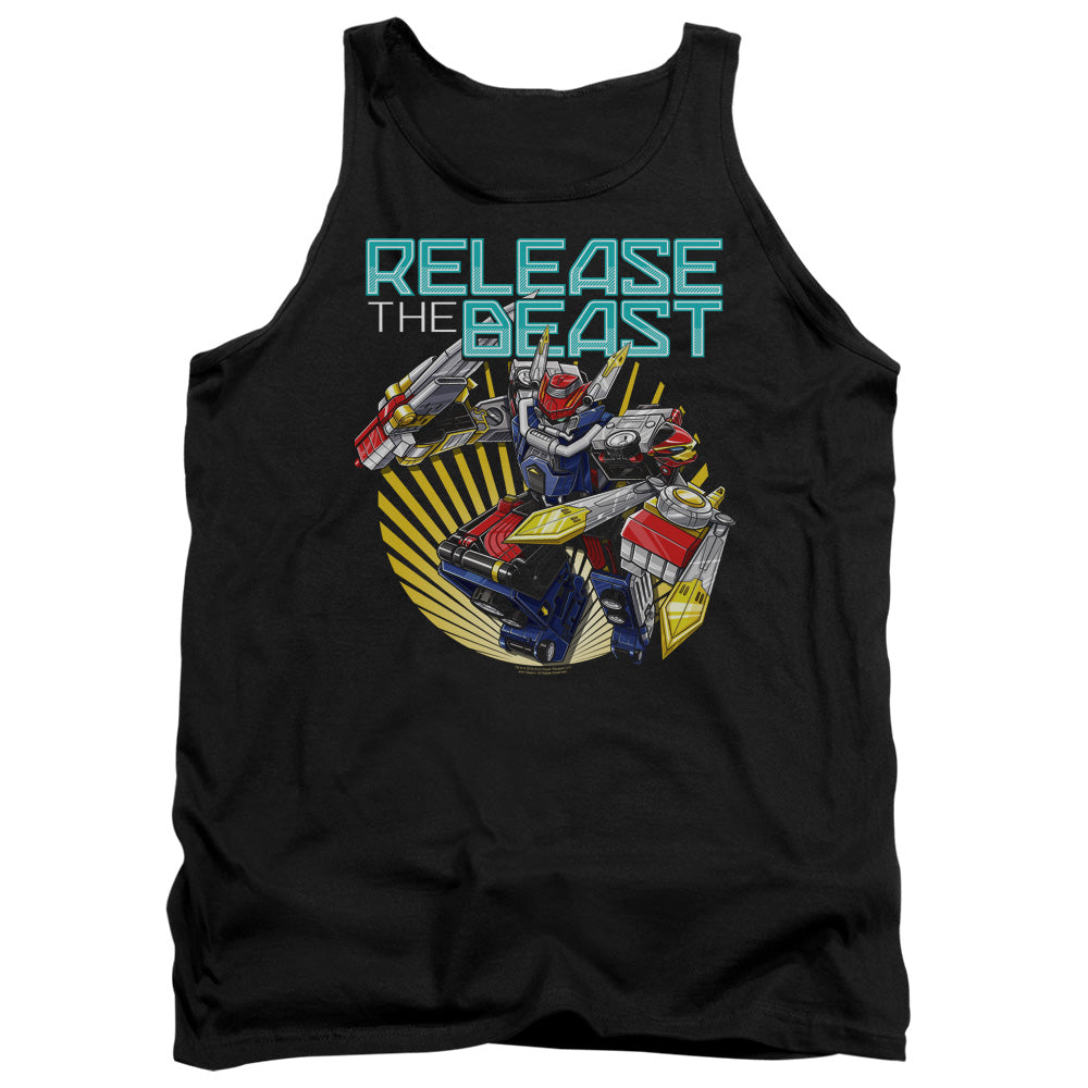 Power Rangers Beast Release Mens Tank Top Shirt Black