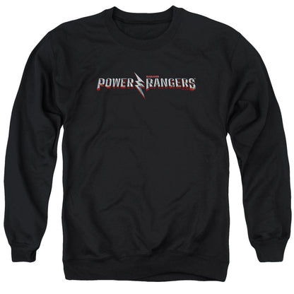 Power Rangers Movie Logo Mens Crewneck Sweatshirt Black