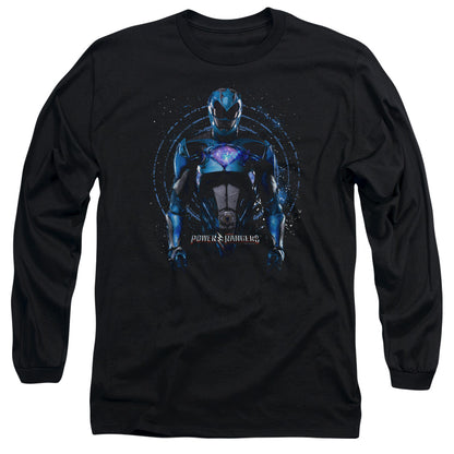 Power Rangers Blue Ranger Mens Long Sleeve Shirt Black