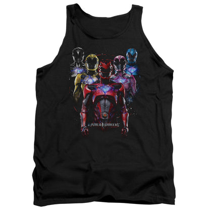 Power Rangers Team Of Rangers Mens Tank Top Shirt Black